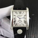 Swiss Grade Replica Cartier Tank Stainless Steel Watch 34mm